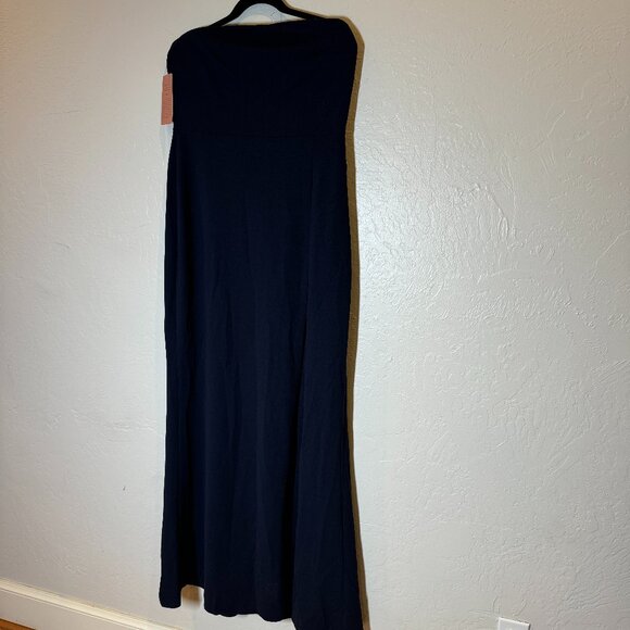 BHLDN Adalynn Strapless Stretch Crepe Navy‎ Gown Maxi Dress Size L NEW WITH TAG - Picture 4 of 10